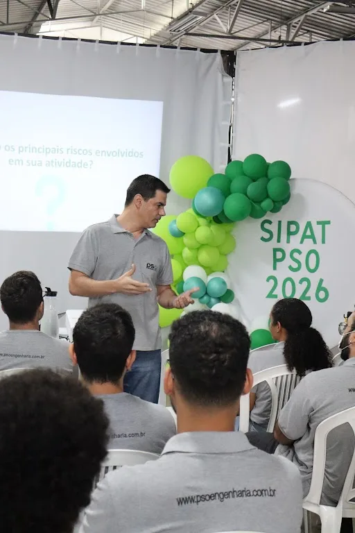 Palestra da SIPAT PSO 2026 para os colaboradores
