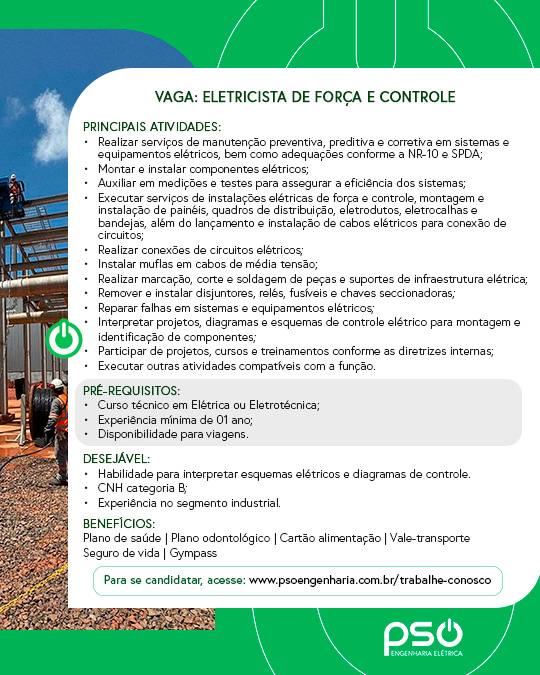 vaga eletricista controle menor site v03