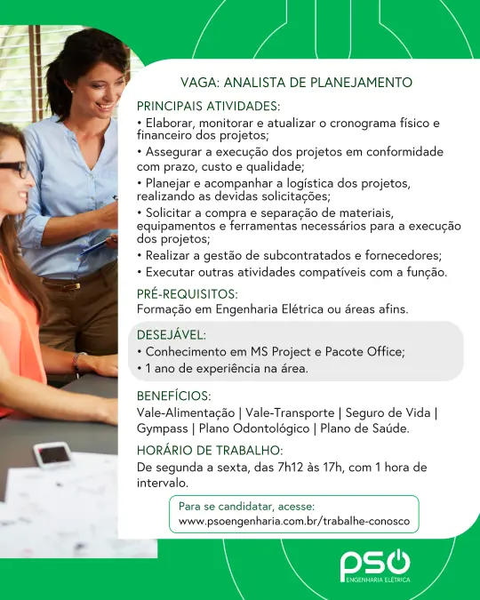 vaga analista de planejamento menor site ipatinga