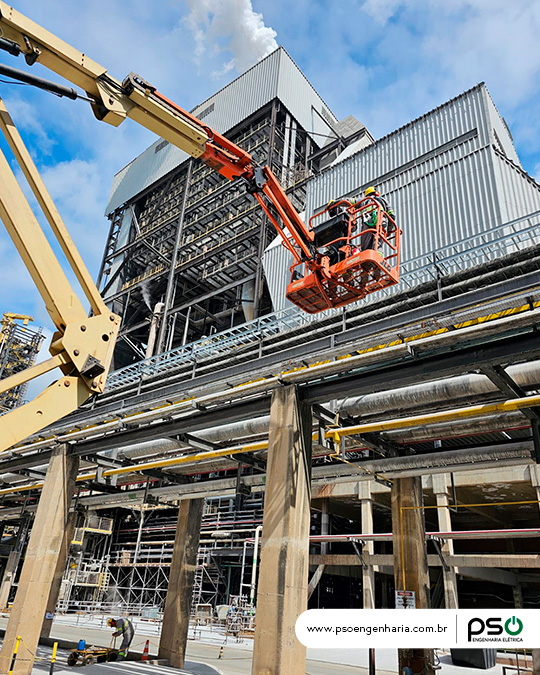 Montagem de infraestrutura para Subestação