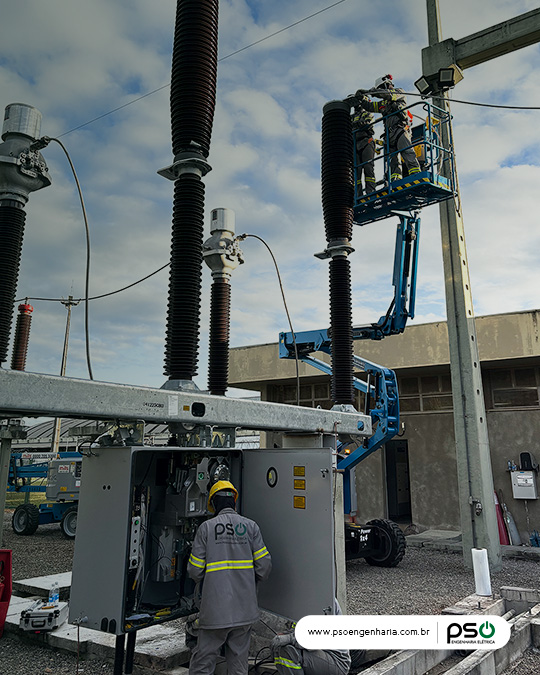 Substituição de Disjuntor de alta tensão 230 kV pso engenharia