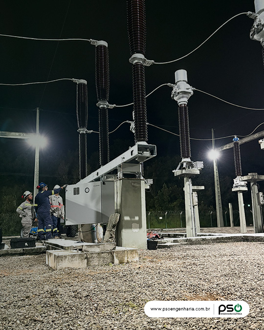 Substituição de Disjuntor de alta tensão 230 kV pso engenharia