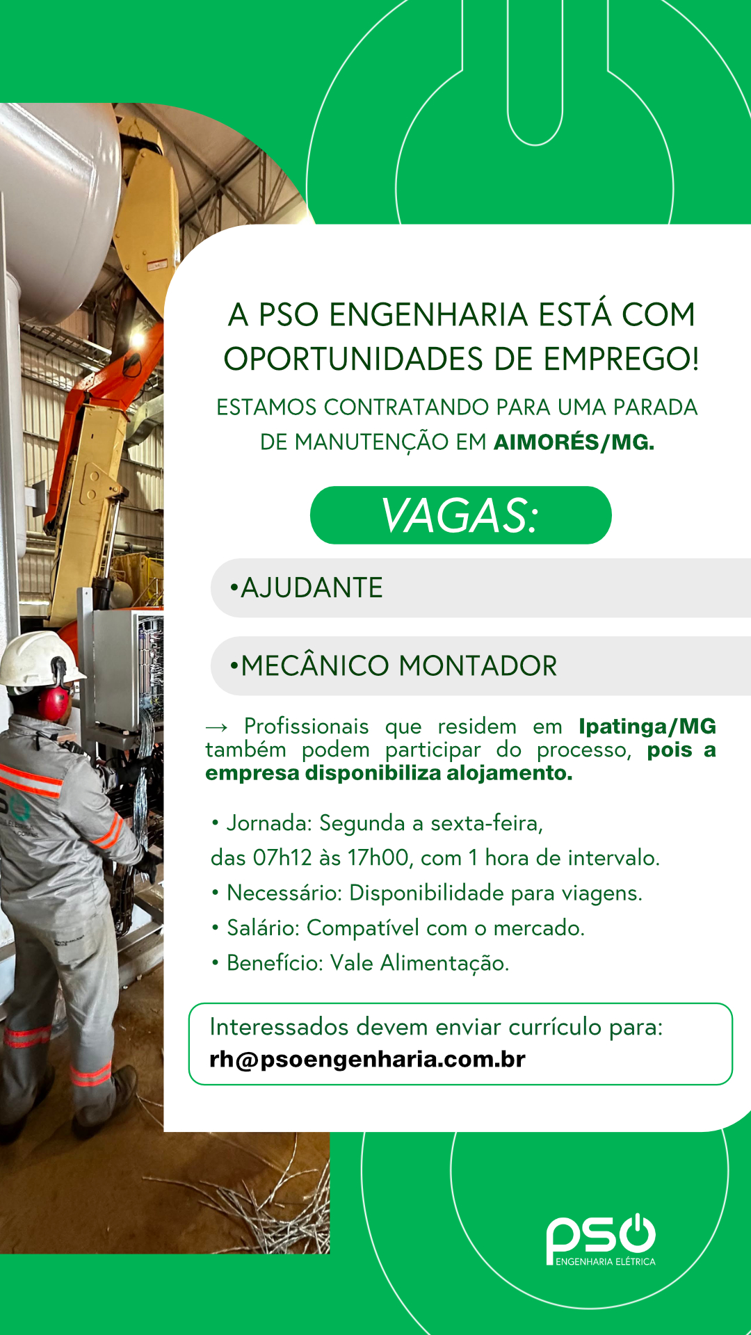 arte vagas Ajudante-Mecânico st